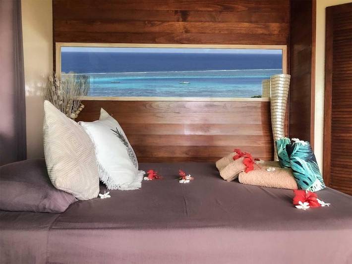 Chambre d’hôte pour 2 personnes, avec bassin pour enfant et vue ainsi que piscine et jardin dans Mo'orea - 2