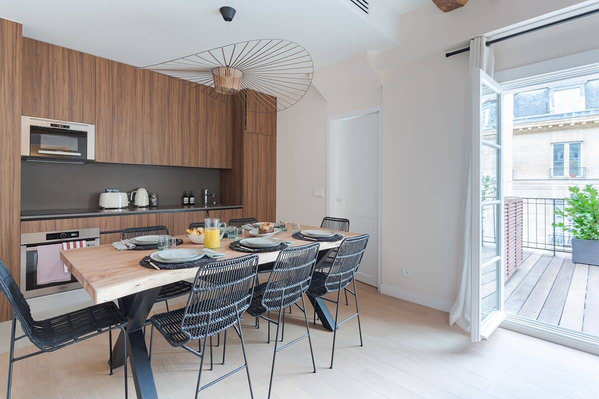 Ganze Wohnung, Ferienwohnung für 6 Personen mit Balkon/Terrasse in 3e Arrondissement, Paris