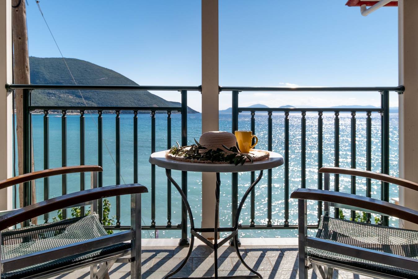 Entire apartment, Holiday Apartment 'Apostolos Apartment 6' by the Beach with Balcony & Wi-Fi in Vasiliki, Greece