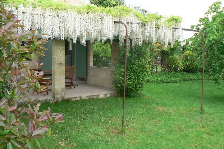 Location de vacances pour 3 personnes, avec terrasse et jardin à Vignonet