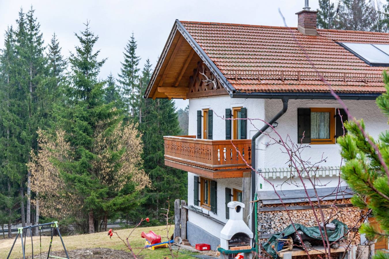 Geheel appartement, Appartement 'Ferienwohnung Kraus Eibsee' met Uitzicht op de Bergen, Gedeeld Terras en Wi-Fi in Grainau, Eibsee