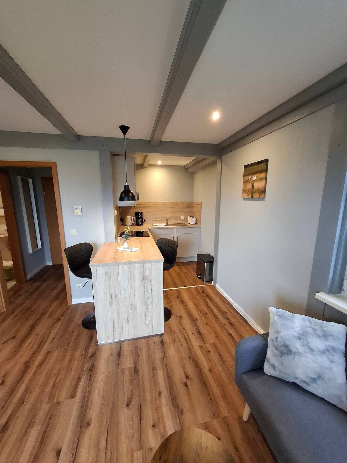Ganze Wohnung, Apartment „Kleine Lodge“ mit Balkon und Wlan in Pellworm, Nordseeküste