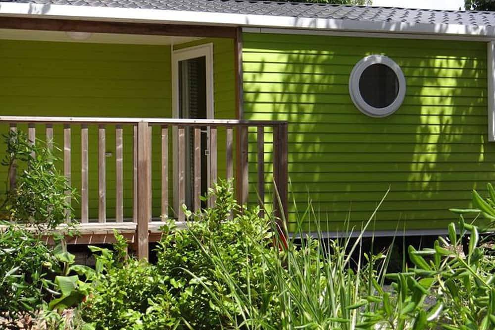 Gemütliches Mobilheim mit Terrasse in Mialet, 4 Personen in Mialet, Cevennen