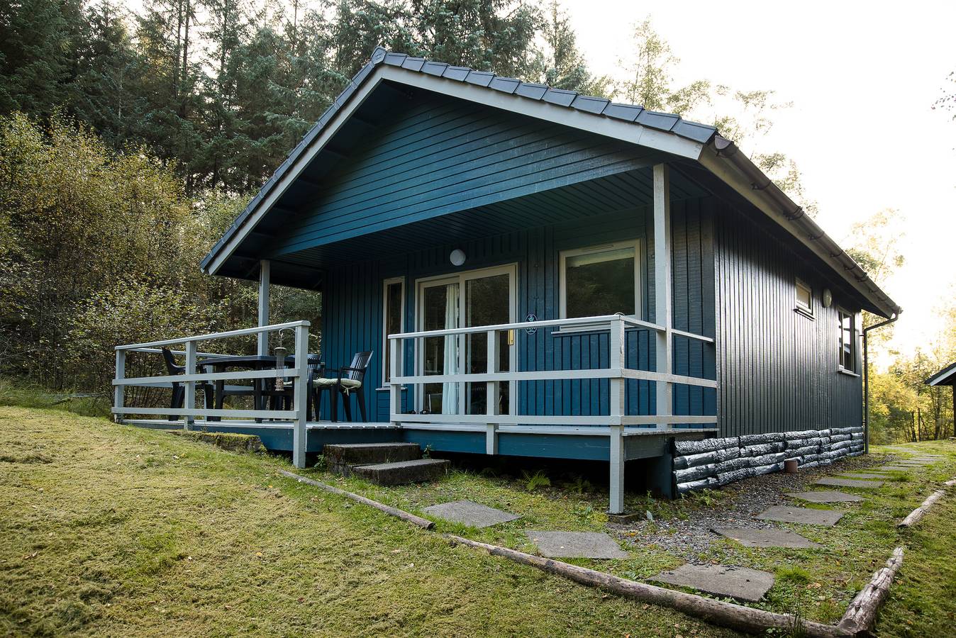 Chalet für 4 Personen mit Balkon in Stirling und Umgebung