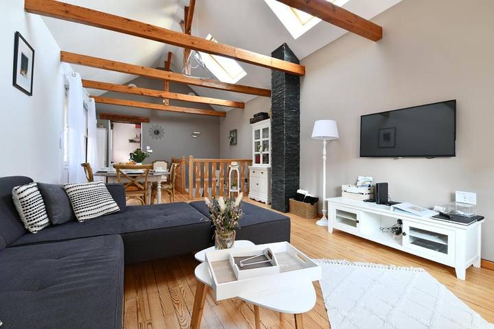 Chambre d’hôte pour 2 personnes, avec Balcon ainsi que Terrasse et Jardin