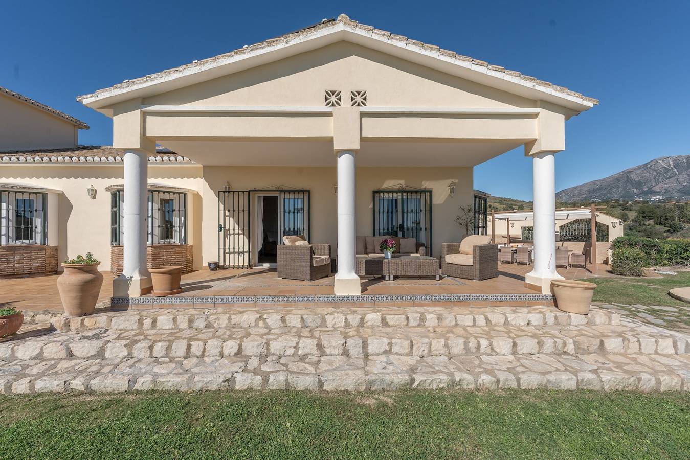Villa 'Villa in Mijas Golf' mit Meerblick, Wi-Fi und Klimaanlage in Mijas Golf, Mijas