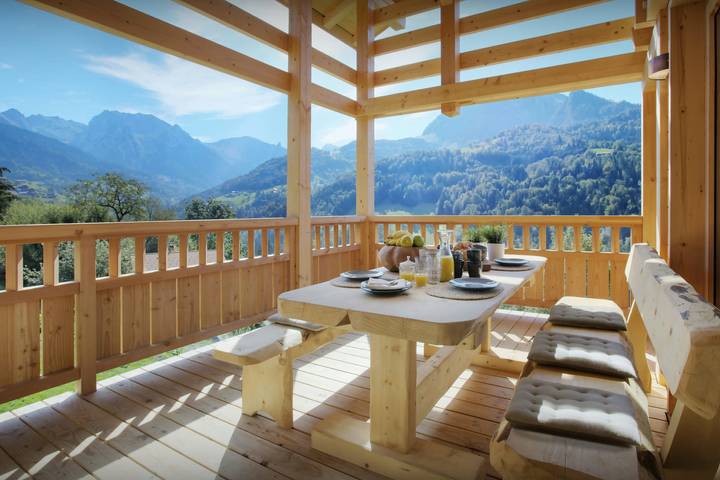 Chalet pour 10 personnes, avec Balcon ainsi que Terrasse et Jardin à Manigod - 2