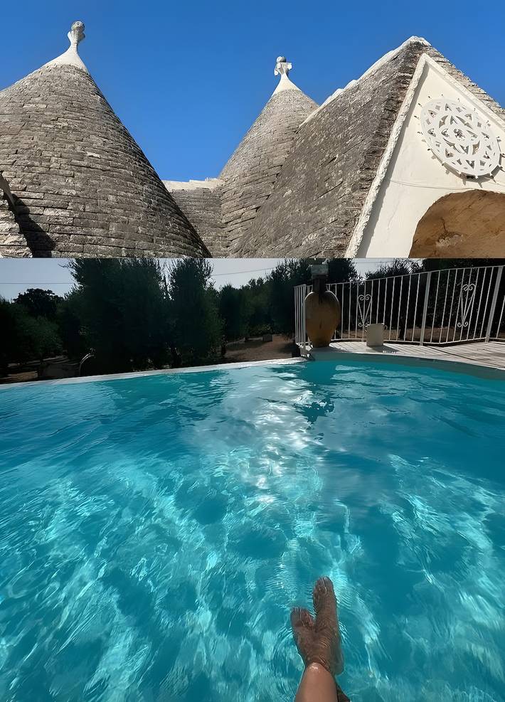 Appartamento "Masseria Carperi" con piscina privata e Wi-Fi in Cisternino, Salento