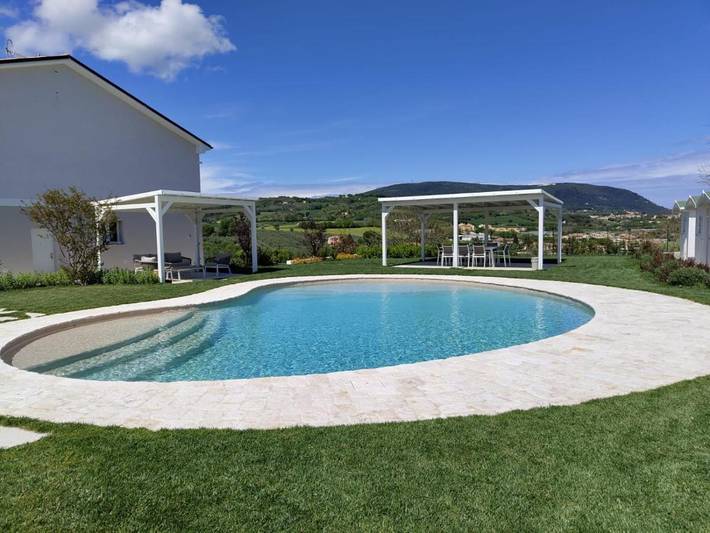 Maison d’hôte pour 2 personnes, avec vue ainsi que piscine et jardin