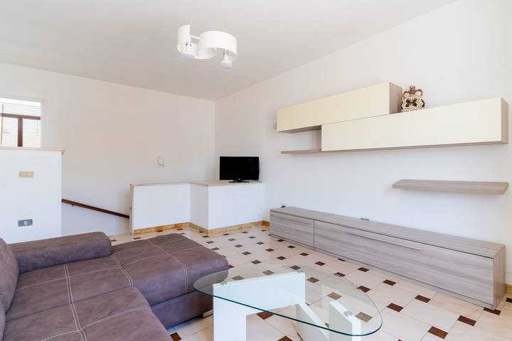 Maison de vacances 'Primo Piano Vista Mare' avec terrasse privée et climatisation in Lido Mania, Ugento