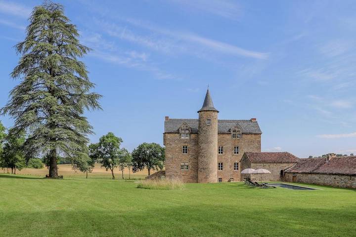 Maison de vacances pour 12 personnes, avec Terrasse et Jardin ainsi que Piscine et Vue