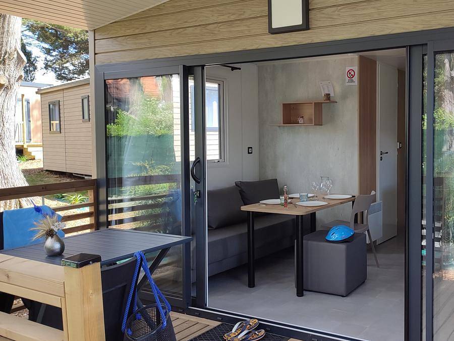 Camping le Beaupré - Mobilheim 4 personen - Bikini 23m² - 2 Schlafzimmer in Mesquer, Côte d'Amour
