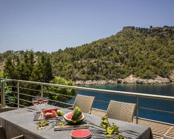 Location de vacances pour 6 personnes, avec vue sur l’océan et terrasse dans Άσος - 3