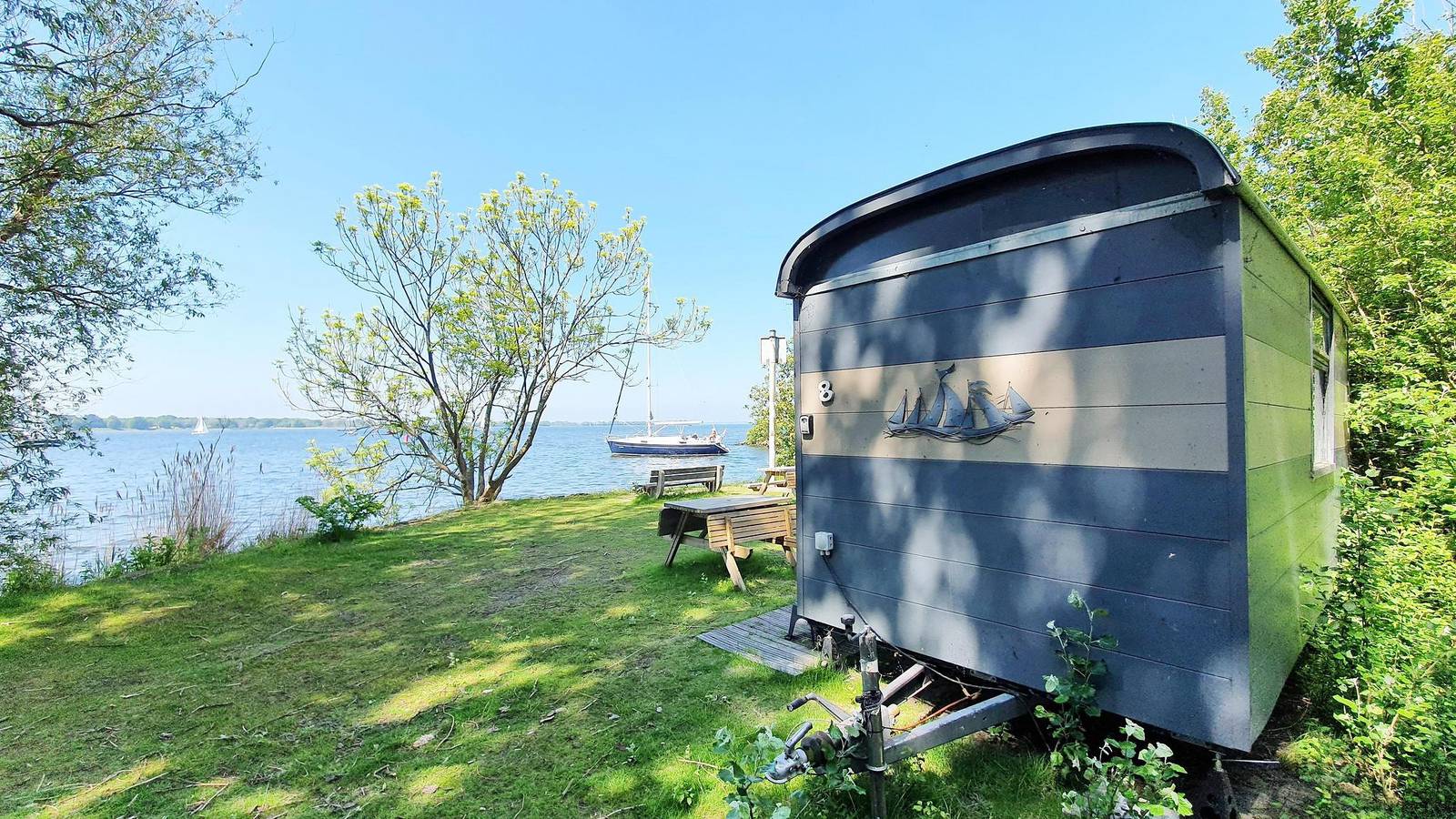 Marina Parcs — Winziger Wagen für 2 Pers (Nr. 7 - 10), am Wasser in Holländische Küste