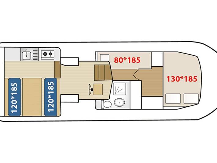 Bateau pour 5 personnes, animaux acceptés à Pontailler-sur-Saône - 2