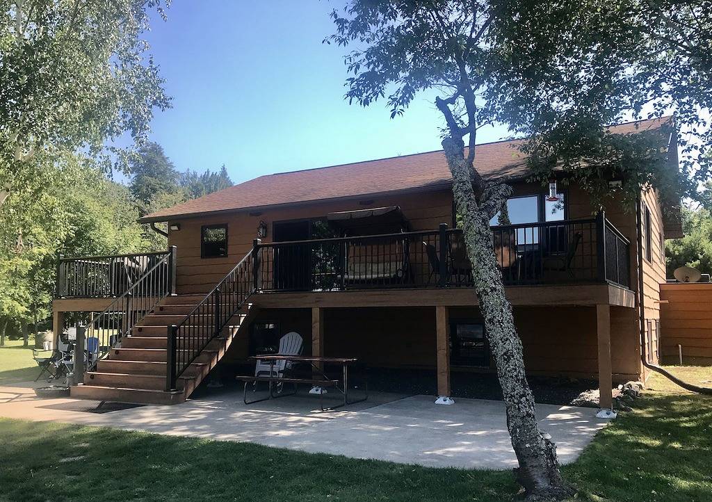 Abgeschiedenes 4Br Haus am Lac Vieux Desert mit 370 Fuß am Seeufer, Privatstrand in Gogebic County