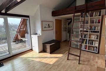 Ferienwohnung für 3 Personen, mit Balkon am Cospudener See