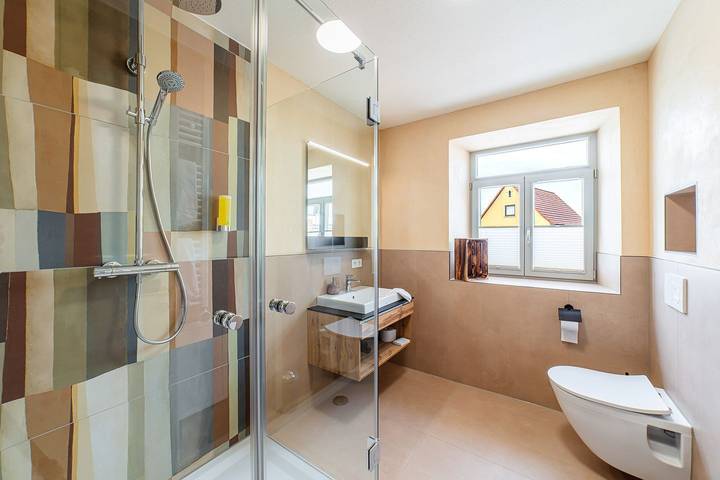 Ferienwohnung für 4 Personen, mit Balkon und Ausblick in Spalt