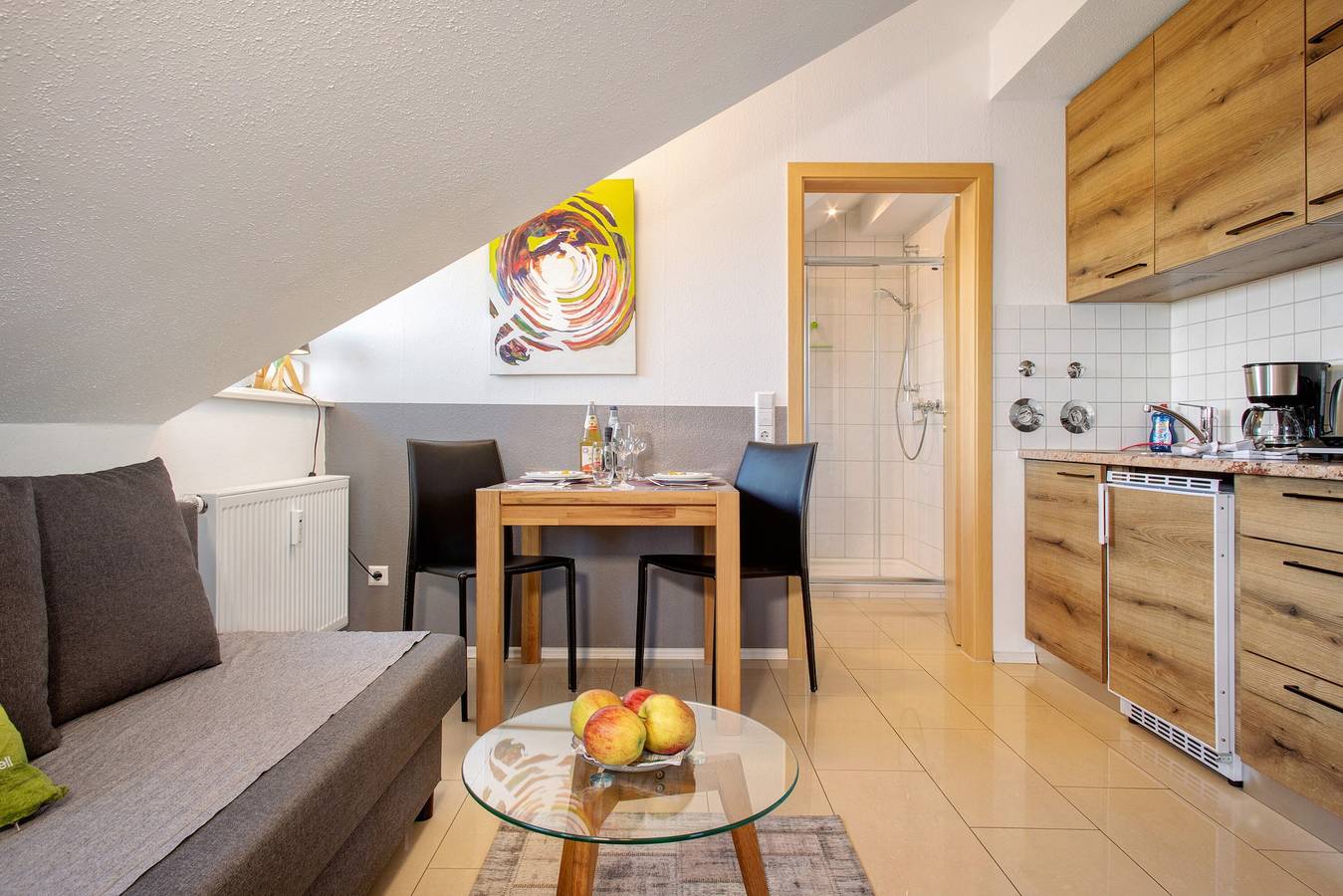 Appartement 'Bergchalet Mirabell - Fewo Weitblick' met uitzicht op de bergen, gedeelde tuin en Wi-Fi, foto 12