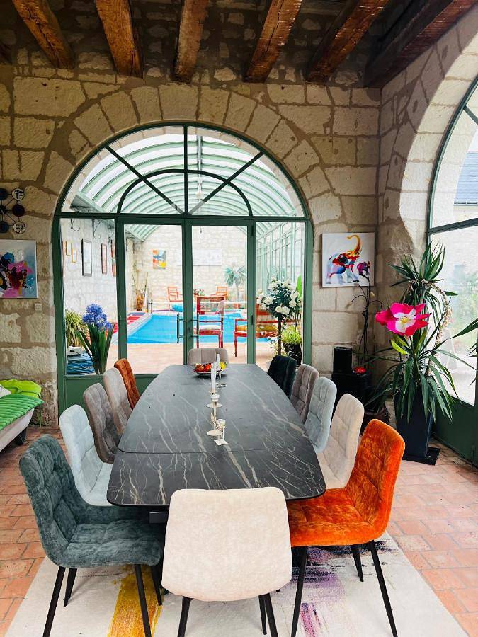 Double Room with Garden View in Allonnes, Vallée de la Loire
