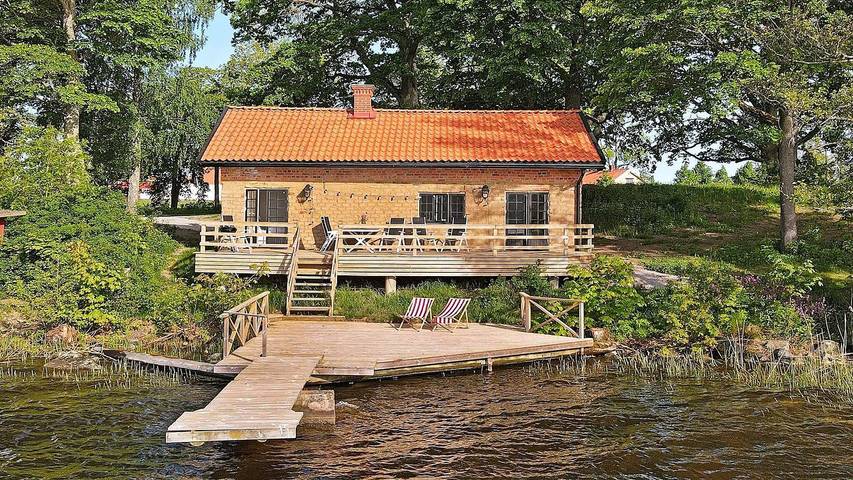Ferienhaus für 7 Personen, mit Balkon in Gullspang