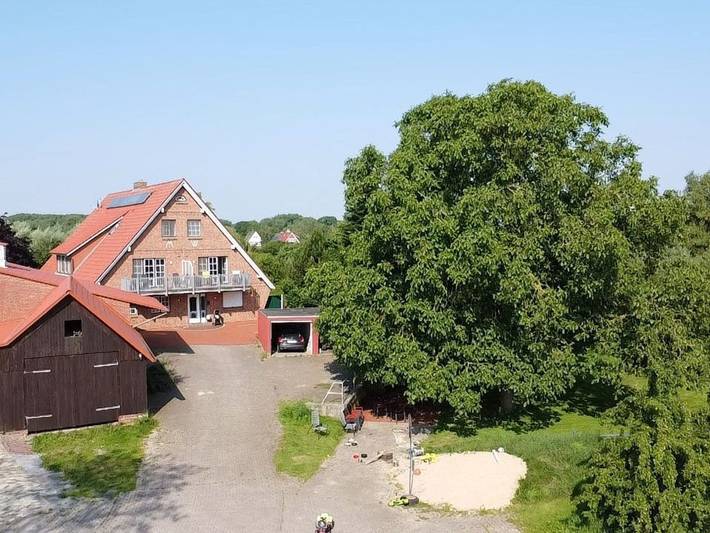 Ferienwohnung für 5 Personen, mit Garten und Balkon, kinderfreundlich in Drochtersen