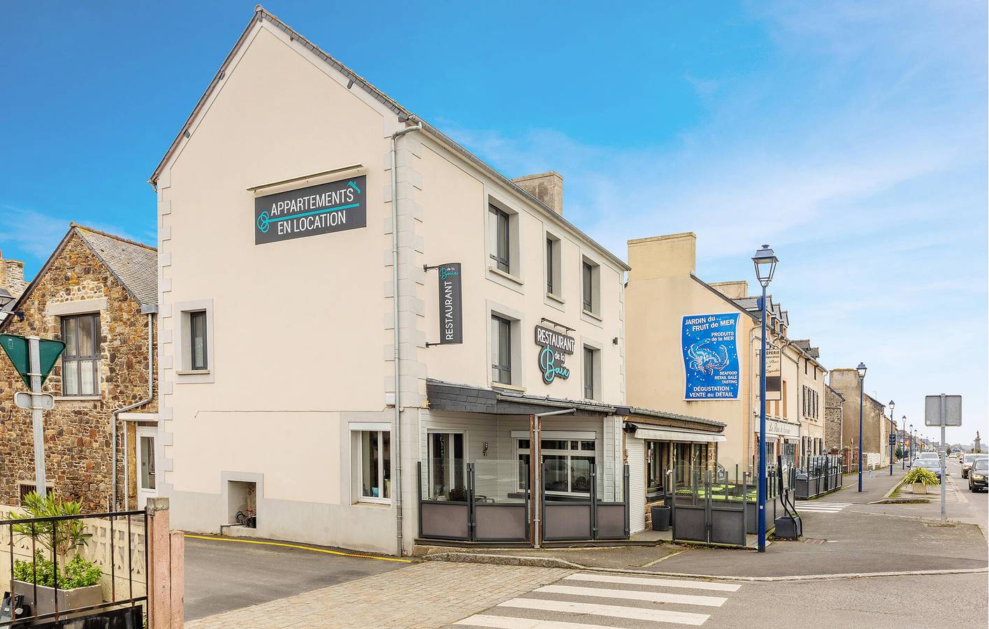 Appartement de vacances entier, Appartement avec vue sur la mer : WiFi, Parking, Sèche-cheveux - Proche de la plage et de la ville in Saint-Benoît-des-Ondes, Baie du Mont-Saint-Michel