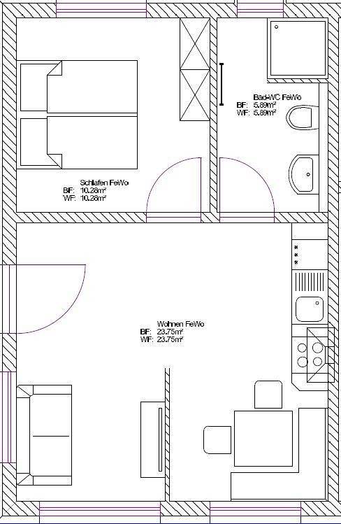 Ferienwohnung für 2 Personen, mit Terrasse in Bad Hindelang - 4