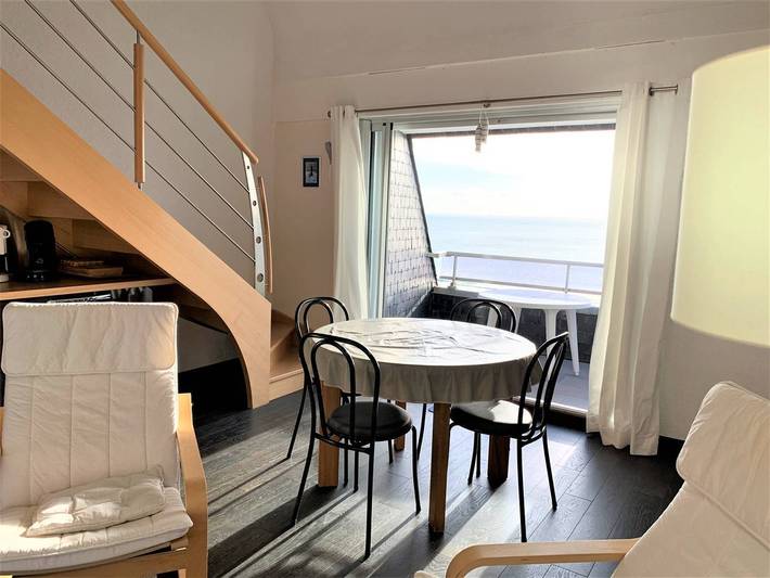 Ganzes Studio, Quiberon - Renoviertes Mezzanine-Studio 40m² für 4 Pers - Meerblick und Parkplatz in Quiberon, Côte des Mégalithes