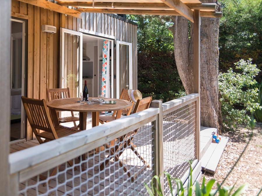Camping Côté Plage - Mobilheim 8 personen - Confort - Mobilheim Embruns 33 m² - 3 Zimmer 6/8 Pers. in Saint-Jean-de-Monts, Vendée