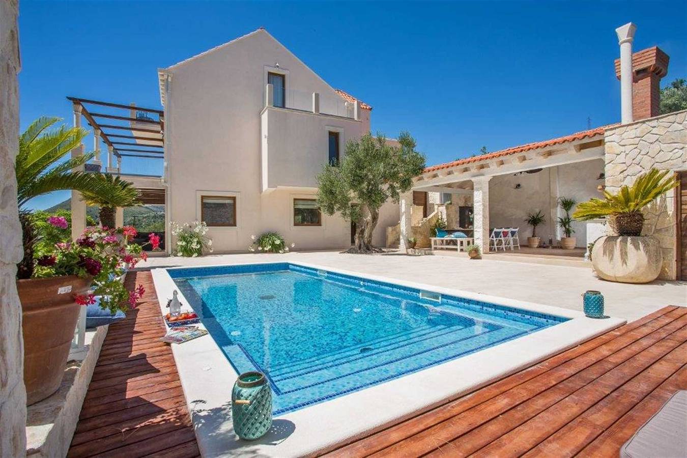 Luxusvilla Dolce Vita mit Swimming Pool in Orasac, Grad Dubrovnik