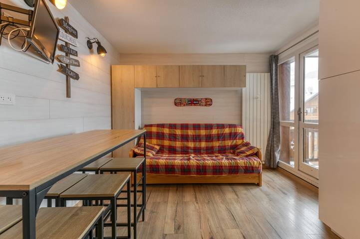 Estudio entero, Apartamento acogedor con balcón y vistas a la montaña in Vénosc, Les Deux Alpes