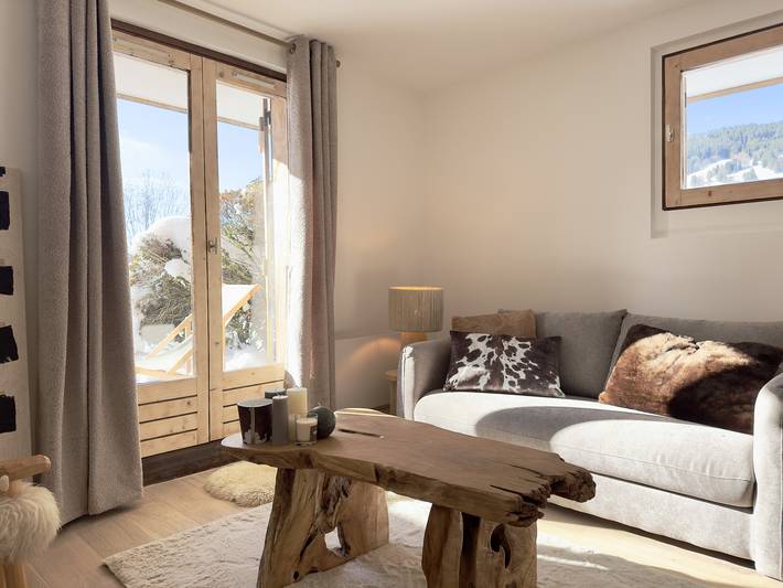 Chalet pour 3 personnes, avec terrasse à Demi-Quartier