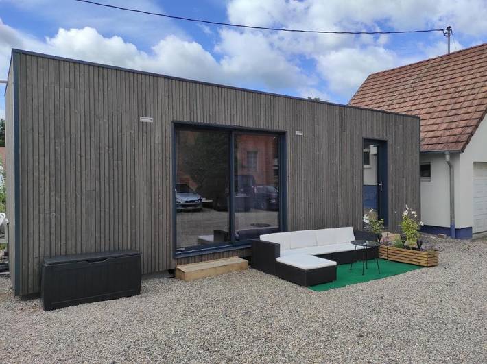Gîte pour 4 personnes, avec terrasse dans Niederrœdern