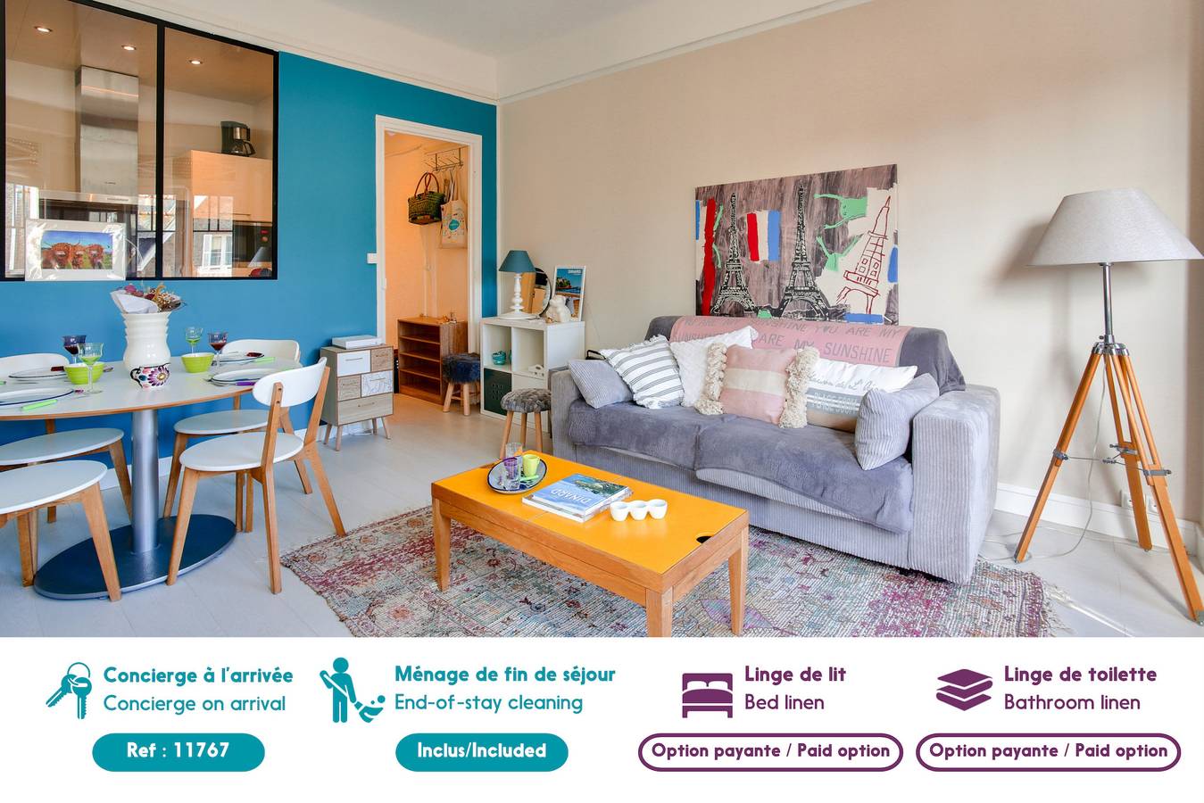 Appartement entier, 200m plage de l'Écluse - Dinard- Logement pour 2 in Dinard, Région de Saint-Malo