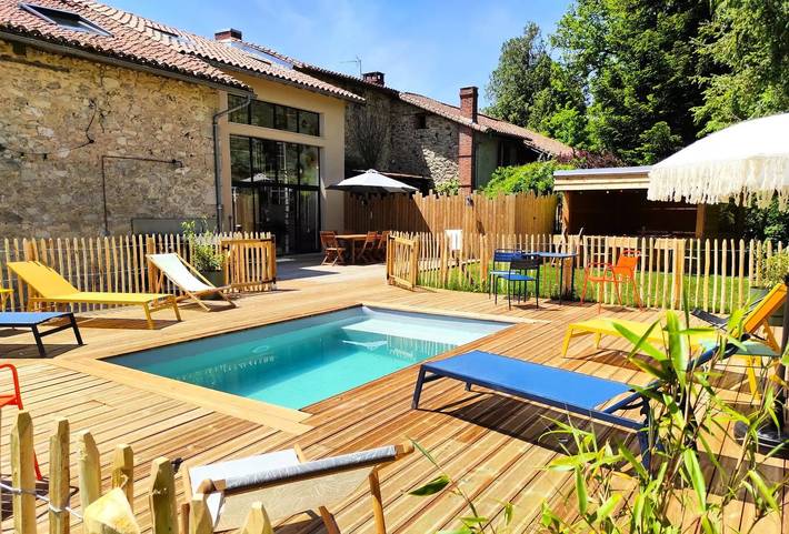 Gîte pour 6 personnes, avec jardin