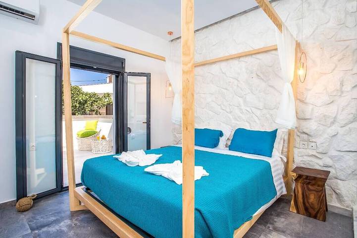 Bungalow für 4 Personen, mit Balkon auf Rhodos