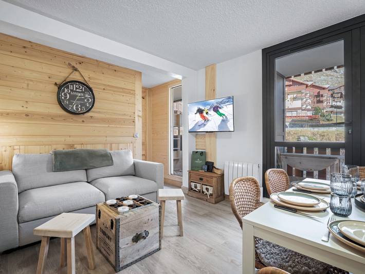 Appartement de vacances pour 4 personnes, avec balcon à Val Thorens