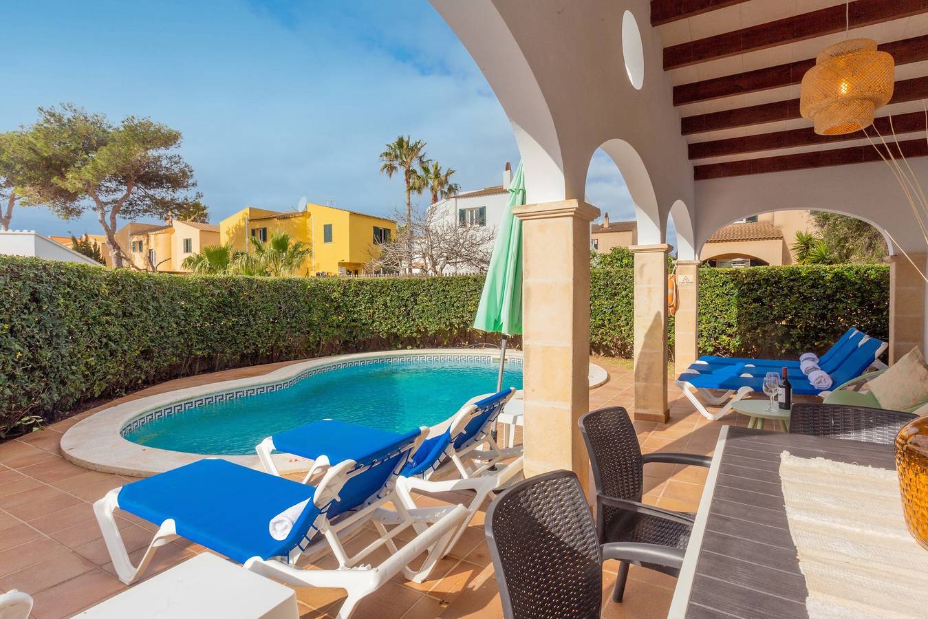 Chalet 'Villa El Pinar 1' with Pool, Garden & Wi-Fi in Cala Blanes, Ciutadella