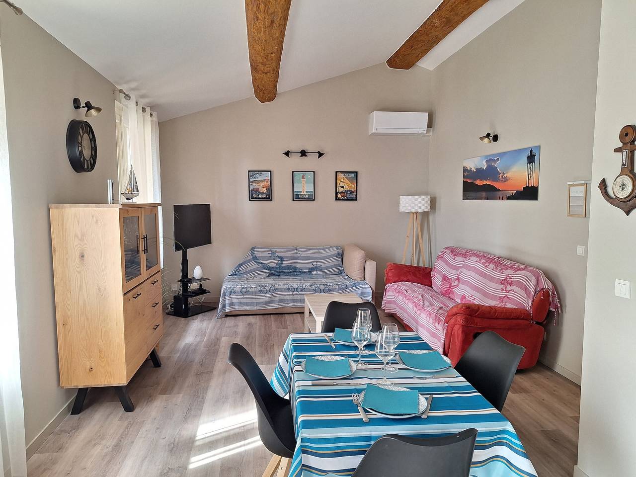 Apartamento entero, Encantador apartamento T3 en Port-Vendres, cerca de muelles, luminoso para 4 personas in La Côte Vermeille, Port-Vendres