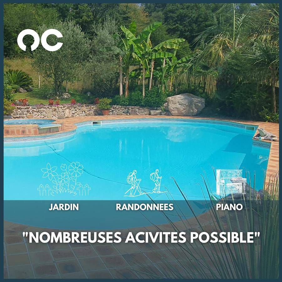 Appartement entier, Maison familiale Baylère - Piscine et spa - 8 pers in Buzy, Béarn