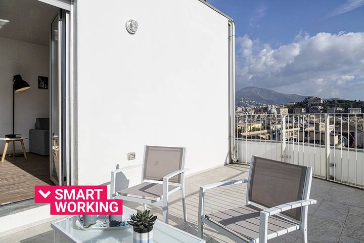 Appartamento vacanze per 6 persone, con Balcone a Genoa