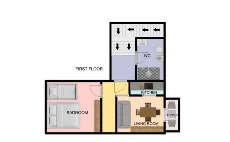 Gîte pour 5 personnes, avec balcon à Fano - 4