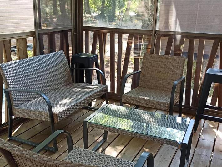Gîte pour 6 personnes, avec jardin ainsi que terrasse et piscine à Labouheyre - 4
