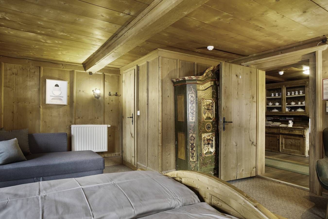 Kamer 'Fuchswirt 06 - Doppelzimmer' met uitzicht op de bergen, gedeelde tuin en Wifi in Kelchsau, Hopfgarten im Brixental