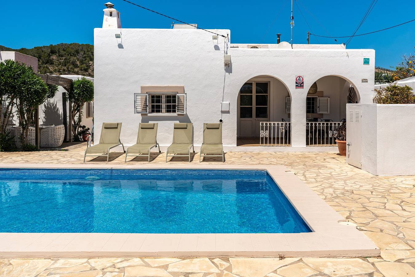Villa "Can Pep Ramon I" with Private Pool and Wi-Fi in Es Codolar, Sant Josep de sa Talaia