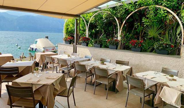 Gabbiano in Malcesine, Gardasee-Berge