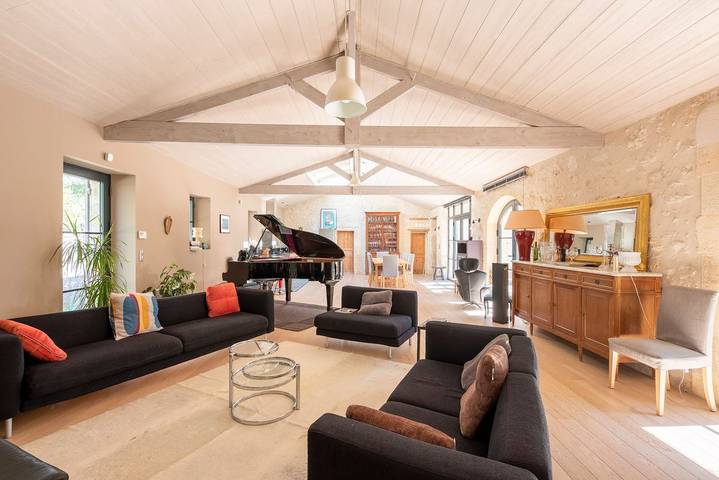 Château pour 8 personnes, avec jardin ainsi que terrasse et jacuzzi en Gironde - 4