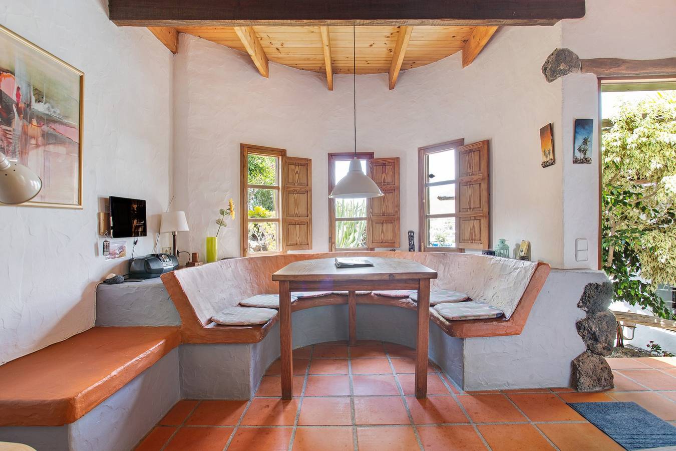Casa Caldereta con vistas a la montaña, piscina, Wi-Fi y terraza in Guatiza, Teguise