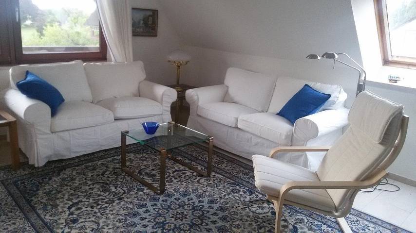 Ferienwohnung für 5 Personen, mit Balkon und Garten sowie Seeblick in Ulsnis